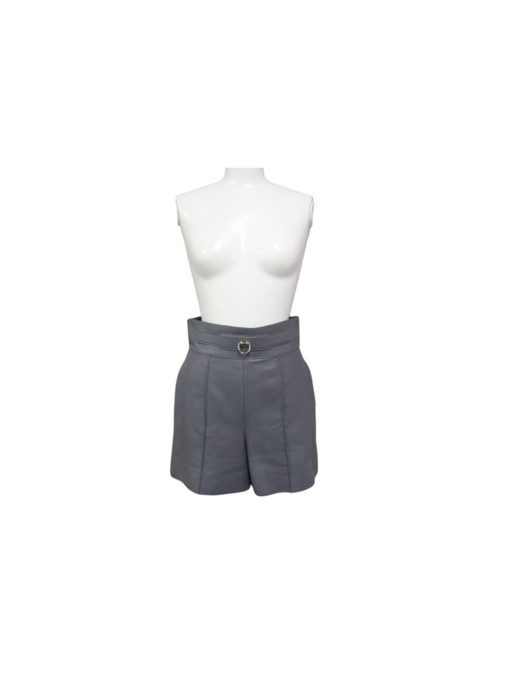 Hermes Shorts 34 Lambskin Gray D-Ring All Leather